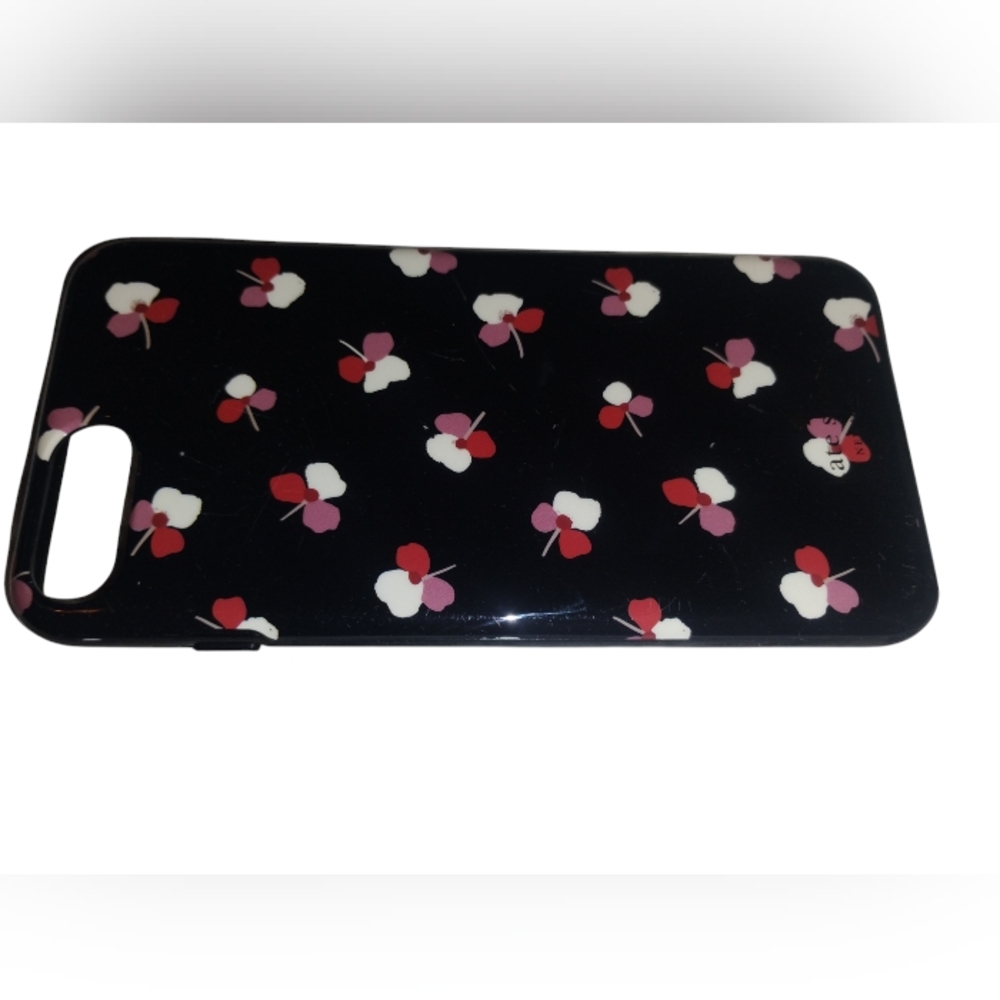 Kate Spade Floral Patterned Black Phone Case
